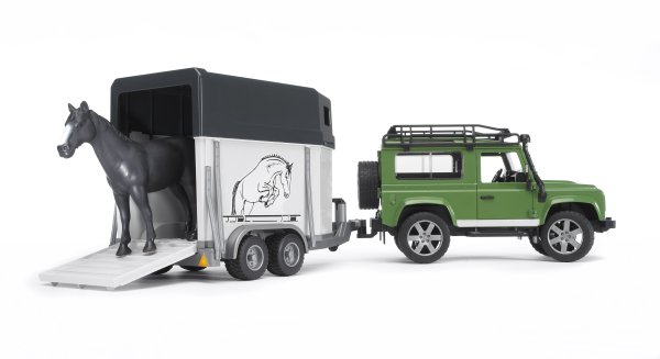 Land Rover Defender mit Pferdeanhänger inkl. 1 Pferd