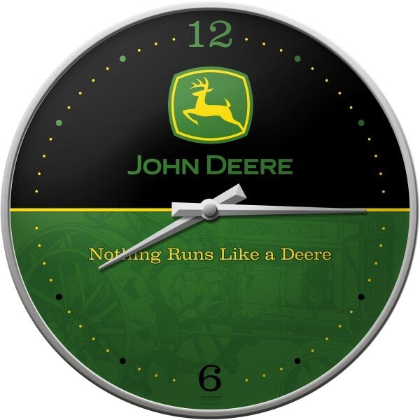 Wanduhr John Deere – Black and Green