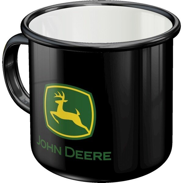 Blechtasse John Deere – Logo Black