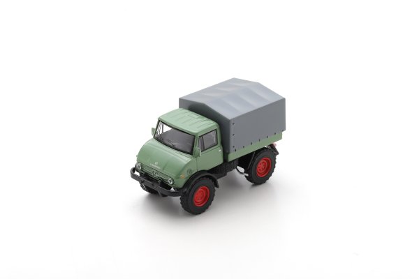 Unimog U406 Pritsche mit Plane, 1:64