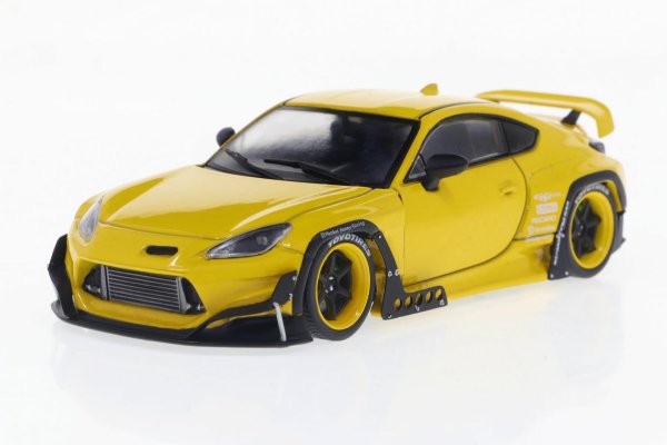 Toyota GR86 Rocket Bunny gelb, 1:43