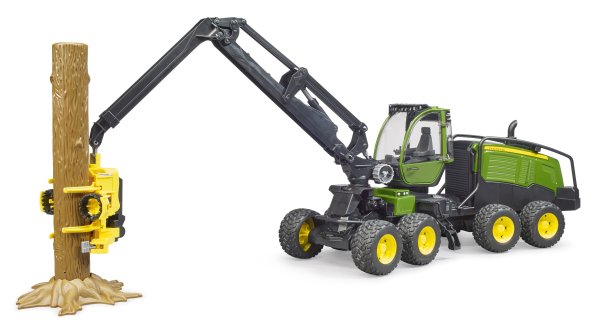 John Deere 1270G Harvester mit Baumstamm