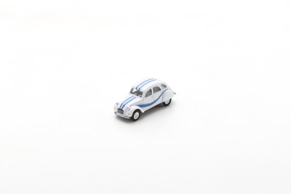 Citroen 2CV weiß/blau, 1:87