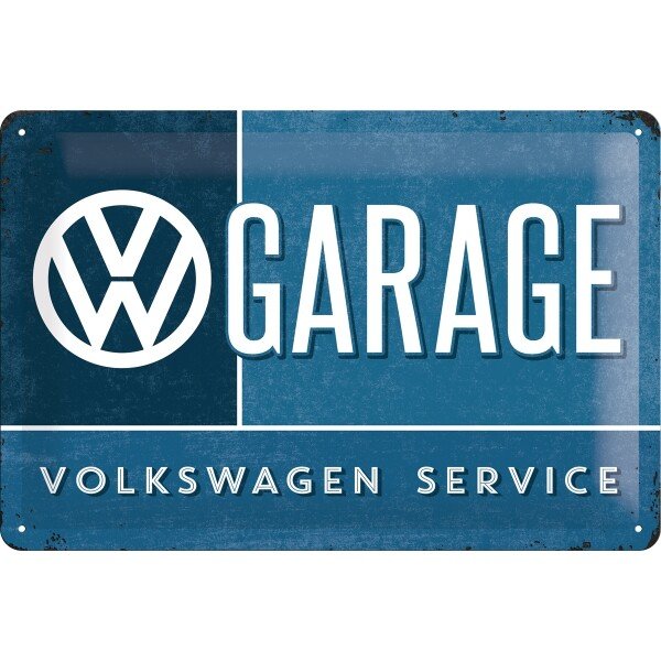 Blechschild VW – Garage (20x30 cm)