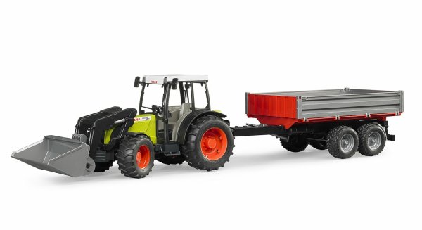 Claas Nectis 267 F mit Frontlader und Bordwandanhänger