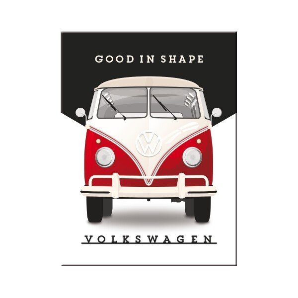 Magnet VW Bulli – Good in Shape (6x8 cm)