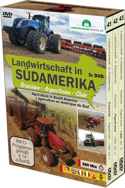 Landwirtschaft in Südamerika – Brasilien, Argentinien, Chile (DVD-Sammelbox)