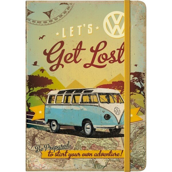 Notizbuch VW Bulli – Let’s Get Lost (Flach)