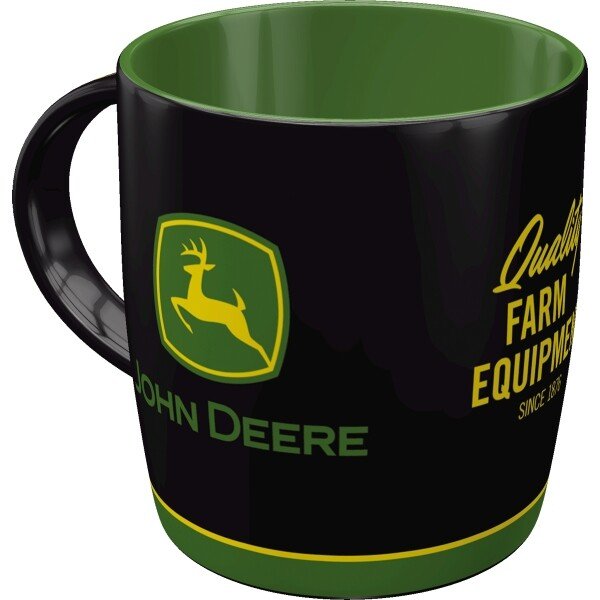 Keramiktasse John Deere – Logo Black