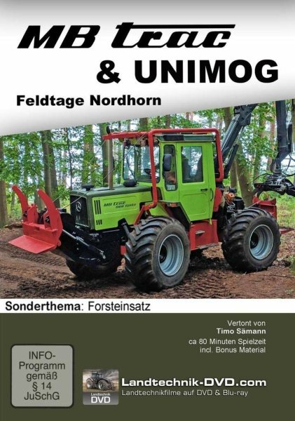 MB trac & Unimog – Feldtage Nordhorn 2018 – Sonderthema Forsteinsatz (DVD)