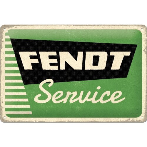Blechschild Fendt – Service (30x20 cm)