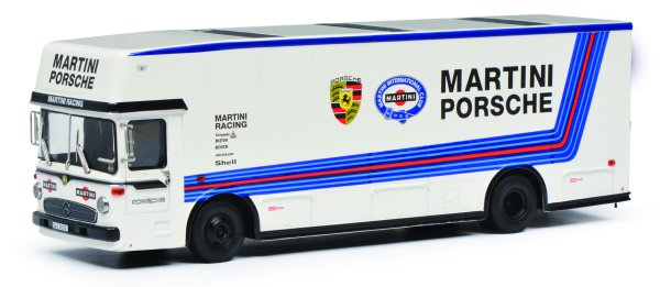 Mercedes-Benz Renntransporter Porsche-Martini-Racing, 1:64