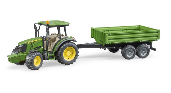 John Deere 5115M mit Bordwandanhänger