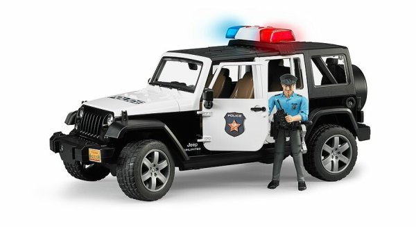 Jeep Wrangler Rubicon Unlimited Polizeifahrzeug mit Polizist und Ausstattung